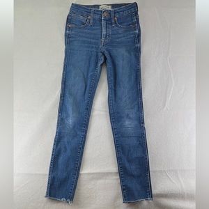 Madewell Blue Jeans Skinny Ankle High Rise Pants Womens Size 24